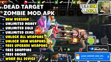 dead target mod apk unlocked all weapons|Dead Target MOD APK v4.130.0 (All Guns Unlocked / Unlimited Money).